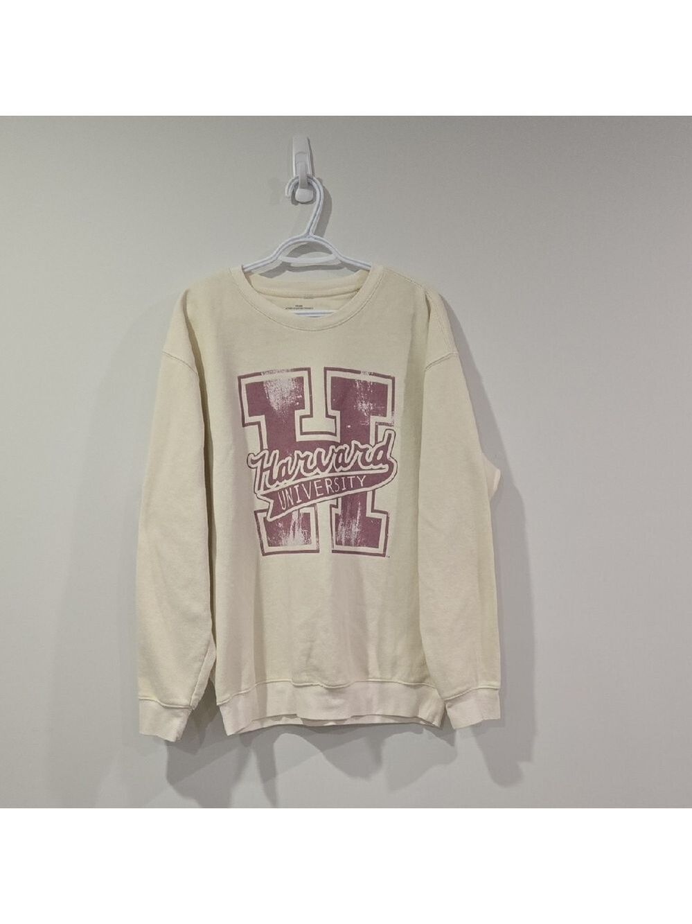 Official Harvard University Academia Indie Sleeze Cream Crewneck Sweatshirt